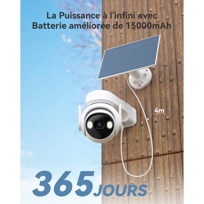 Imou - Caméra solaire Wifi Cell PT 3MP 360°