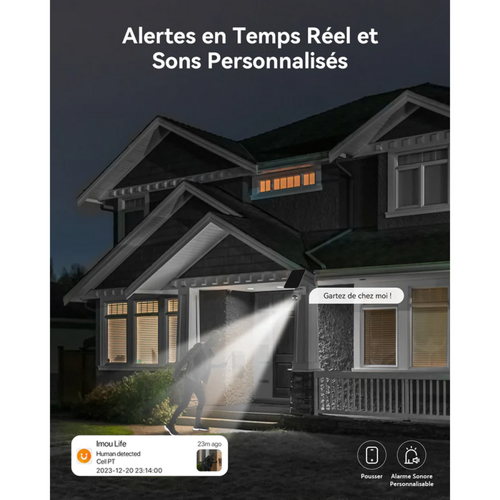 Imou - Caméra solaire Wifi Cell PT 3MP 360°