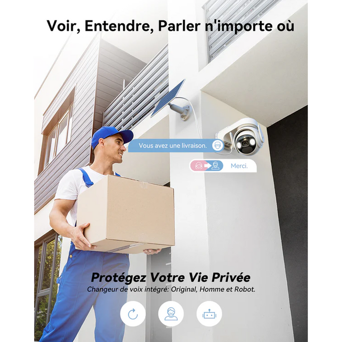 Imou - Caméra solaire Wifi Cell PT 3MP 360°