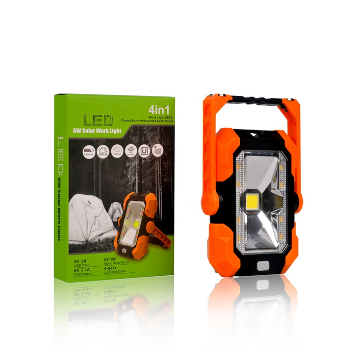 Projecteur solaire 350lm rechargeable et portable tout-en-un