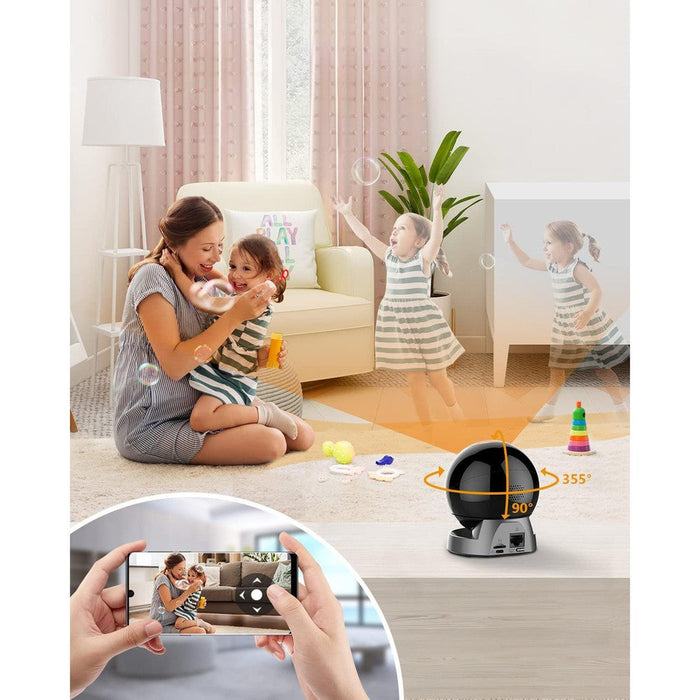 Imou - Caméra Wifi Rex 3D 3MP 360° avec suivi de mouvement automatique