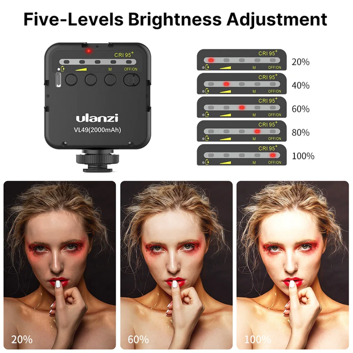 Ulanzi ST-08 - Kit vlogging (trépied + support + lampe rechargeable)