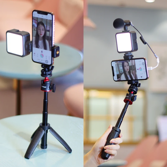 Ulanzi ST-08 - Kit vlogging (trépied + support + lampe rechargeable)