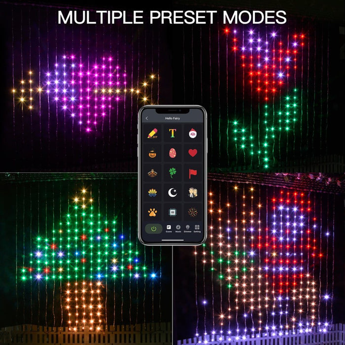 Rideau LED personnalisable connectée (Bluetooth)