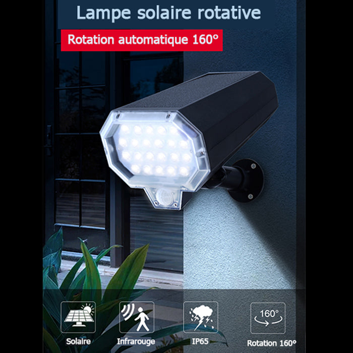 Spot solaire 80W 1500lm avec suivi automatique de mouvement