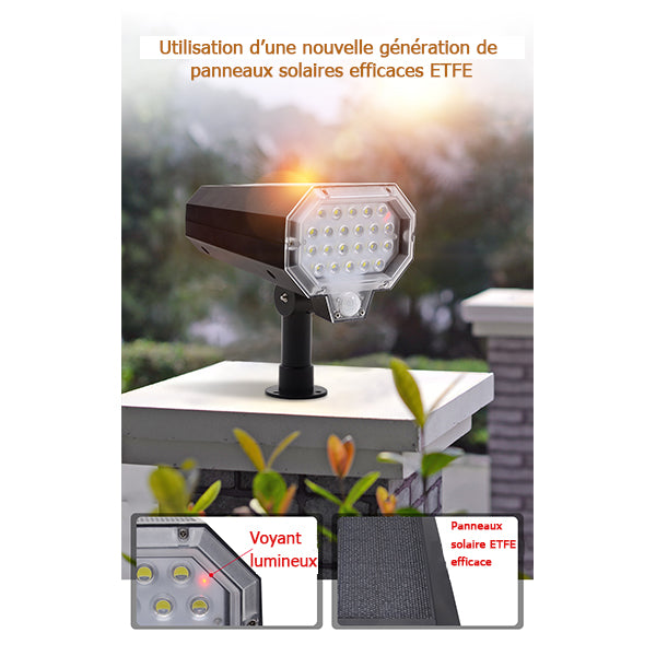 Spot solaire 80W 1500lm avec suivi automatique de mouvement