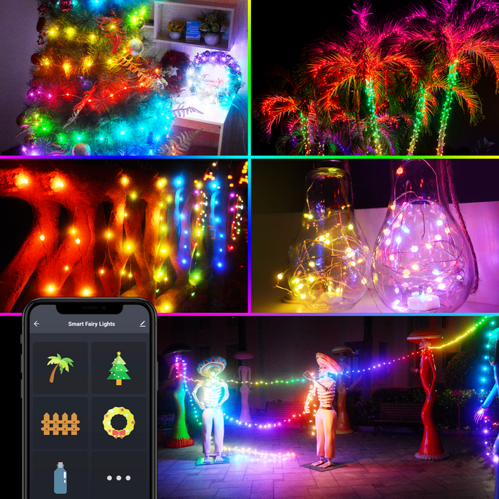 Guirlande LED flexible multicolore connectée (Bluetooth) 5 mètres / 10 mètres