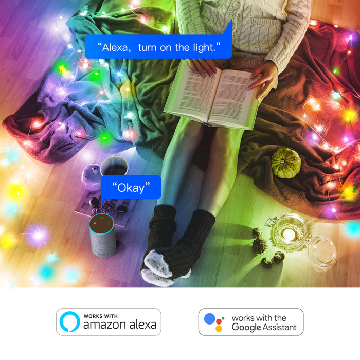 Guirlande LED flexible multicolore connectée (Bluetooth) 5 mètres / 10 mètres