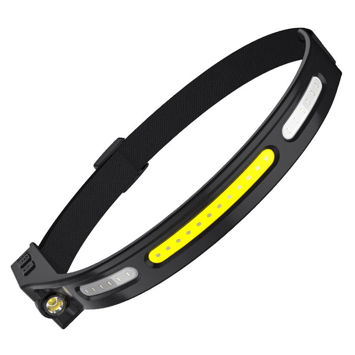 Supfire - Lampe frontale COB 400lm blanc froid 6000K, rechargeable