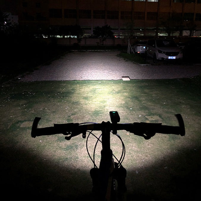 Lampe puissante rechargeable pour vélo, avec lampe arrière inclus