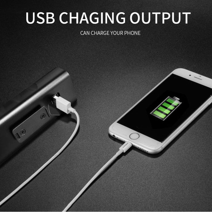 Lampe puissante rechargeable pour vélo, avec lampe arrière inclus