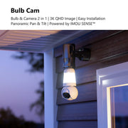 Imou - Ampoule caméra Wifi 3MP 360 degrés-Tektek