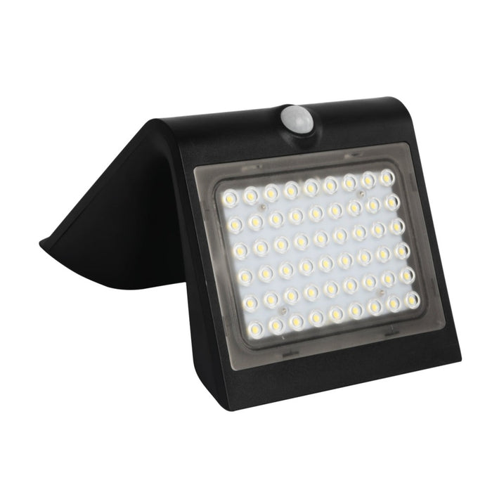 Applique LED solaire d’extérieur, 2 modes d’éclairage, détecteur de mouvement (Noir)