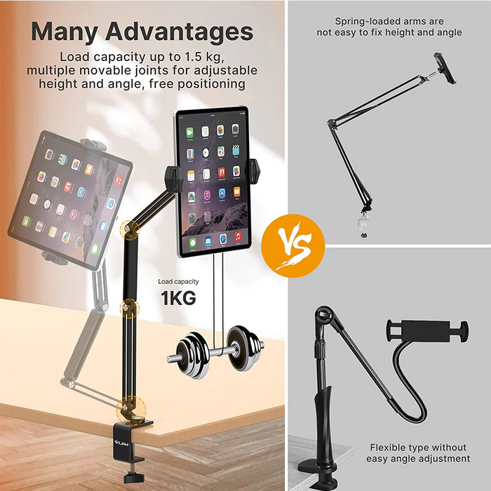 VIJIM - Support bras articulé ajustable pour tablette