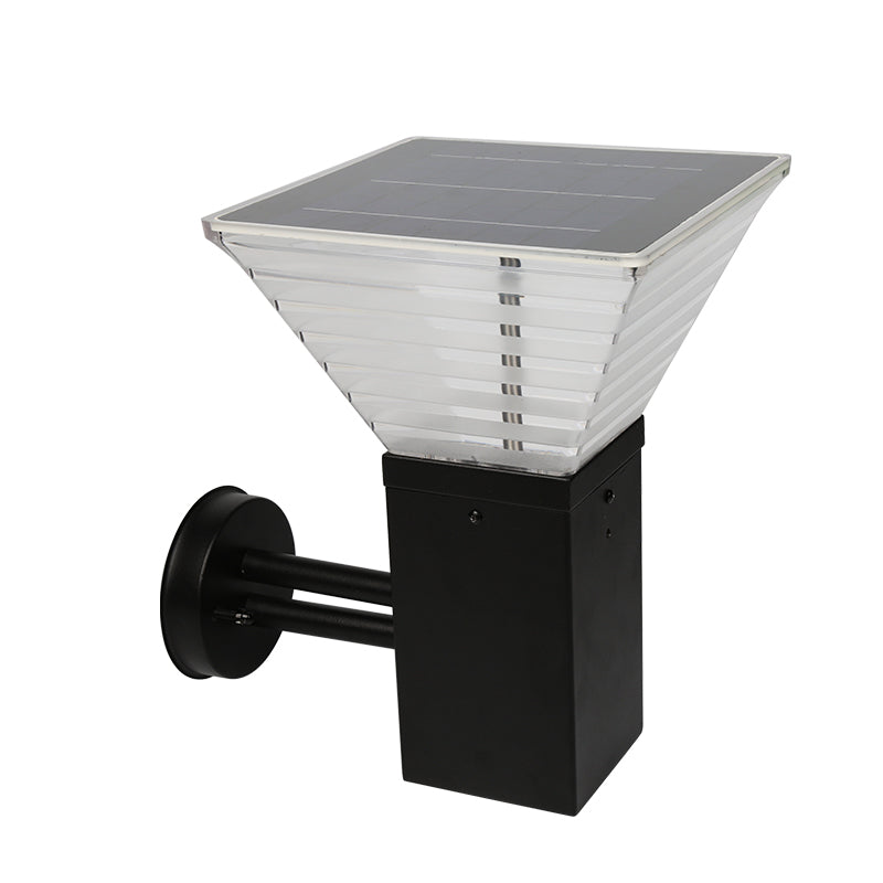 Applique solaire murale carrée 500lm Blanc froid 6000K