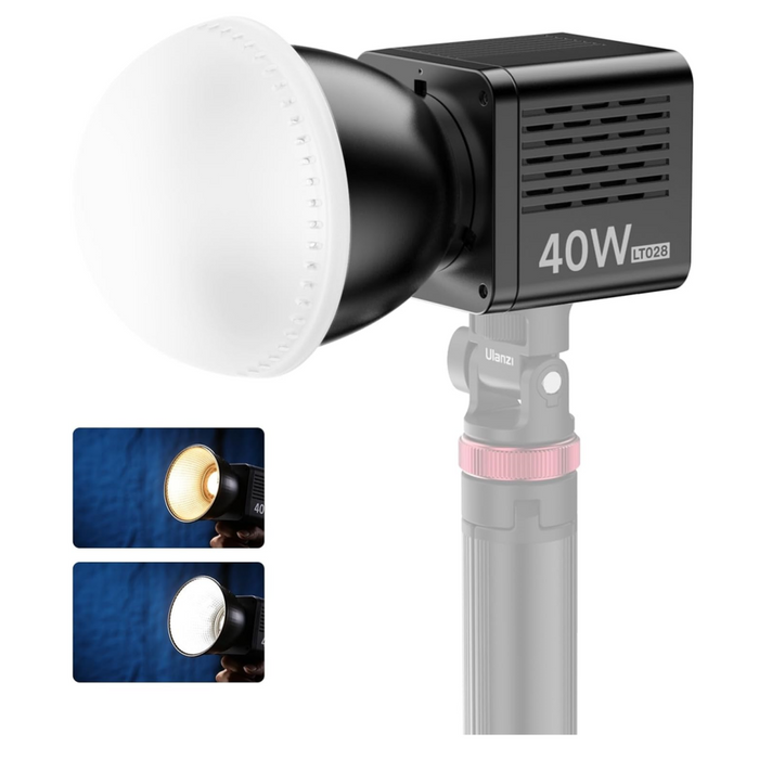 Ulanzi LT028 - Lampe LED COB 40W 2500-6500K rechargeable, avec 8 Effets de lumière