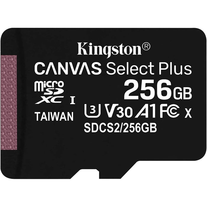 Kingston Canvas Select Plus - Carte Micro SD 256Go SDCS2 Class 10