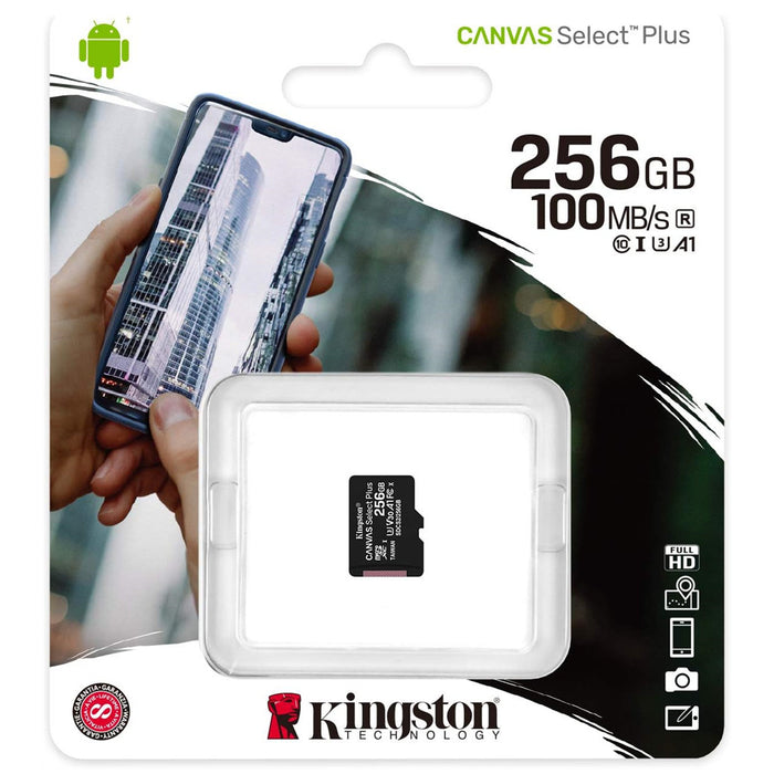 Kingston Canvas Select Plus - Carte Micro SD 256Go SDCS2 Class 10