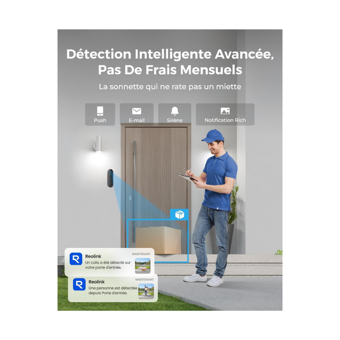 Reolink - Visiophone Wifi connecté sur batterie