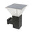 Applique solaire murale carrée 500lm Blanc froid 6000K