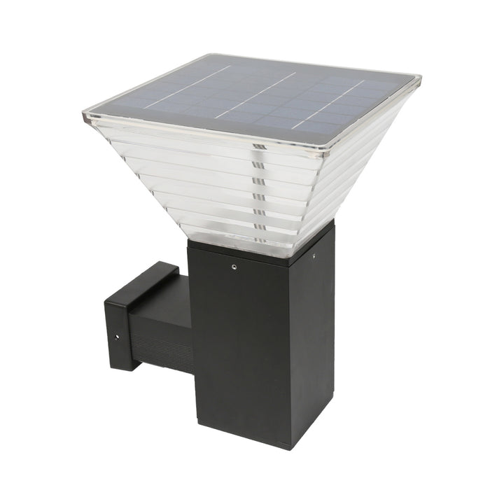 Applique solaire murale carrée 500lm Blanc froid 6000K