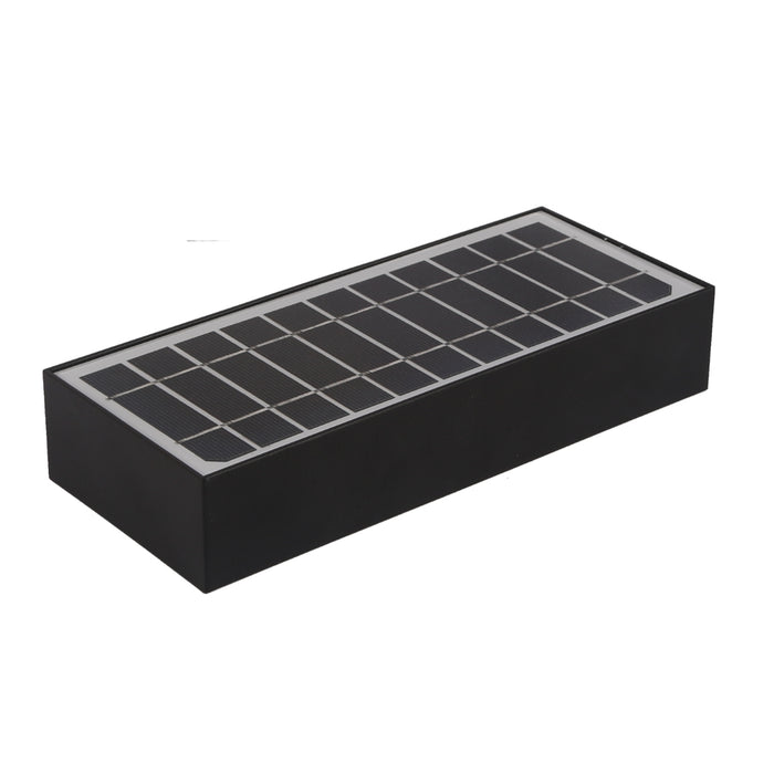 Applique solaire PIR brick 900lm - Noir