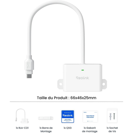 Reolink RLA-CD1 - Station d'Extension pour panneau solaire ou batterie