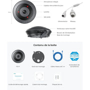Caméra plafonnier POE 360 degrés - Reolink FE-P-Tektek
