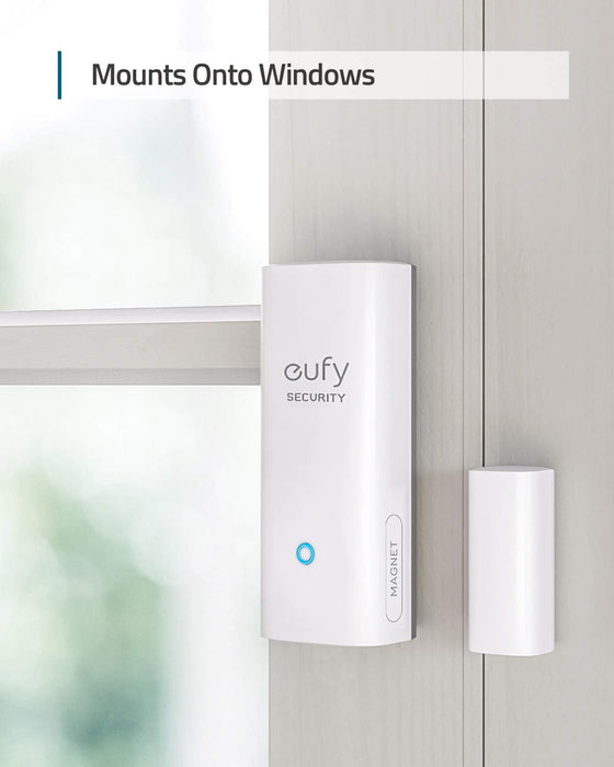 Eufy Capteur d'entrée - Détecteur pour Portes et fenêtres avec Alarme - Nécessite Eufy HomeBase