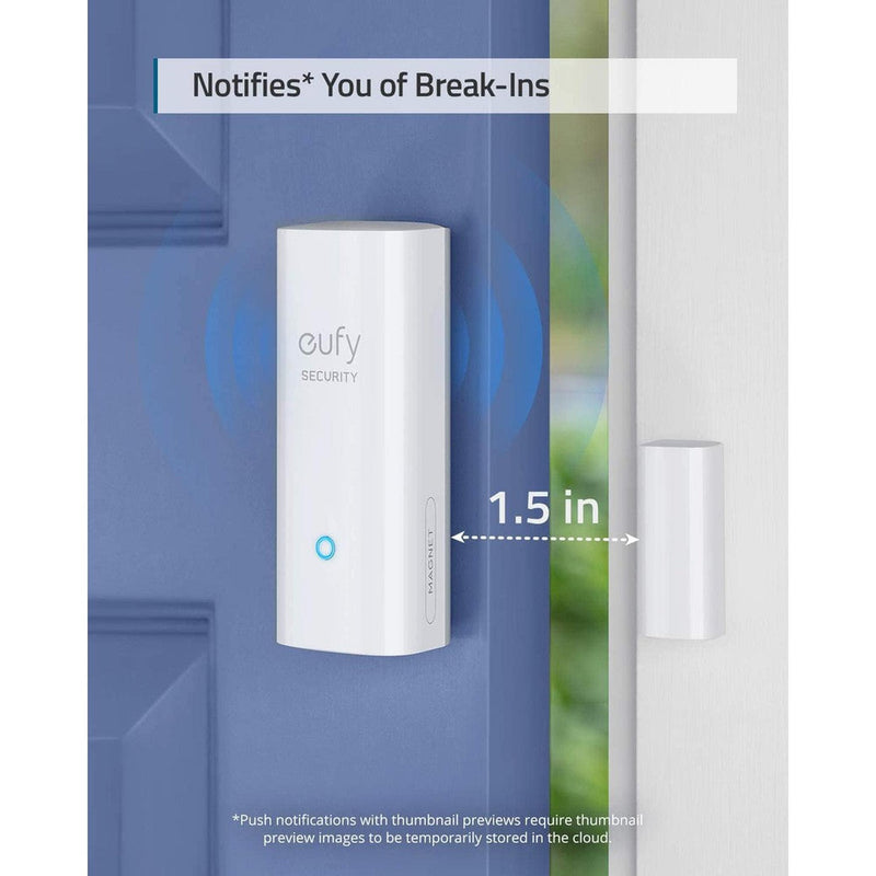 Eufy Capteur d'entrée - Détecteur pour Portes et fenêtres avec Alarme - Nécessite Eufy HomeBase-Tektek