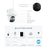 Reolink Argus PT 2024 - Caméra solaire Wifi 5MP 360° avec carte SD Kingston 32Go inclus - Détection intelligente - Projecteur LED
