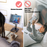 Vijim - Support Tablette et Téléphone en aluminium avec base lestée, réglable à 360° et pliable