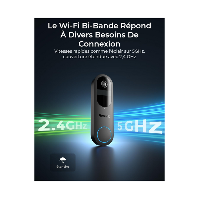 Reolink - Visiophone Wifi connecté sur batterie