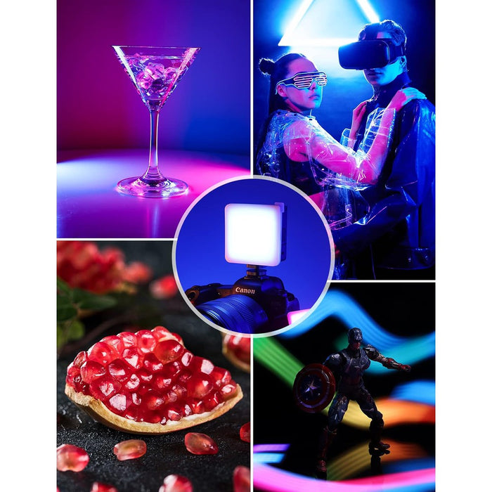 Ulanzi VL49 Pro - Projecteur LED RGB 2500K-9500K rechargeable, 20 effets de lumière