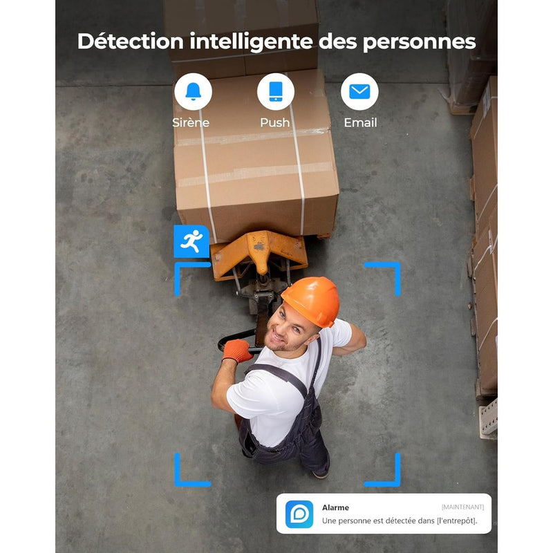 Caméra plafonnier POE 360 degrés - Reolink FE-P-Tektek