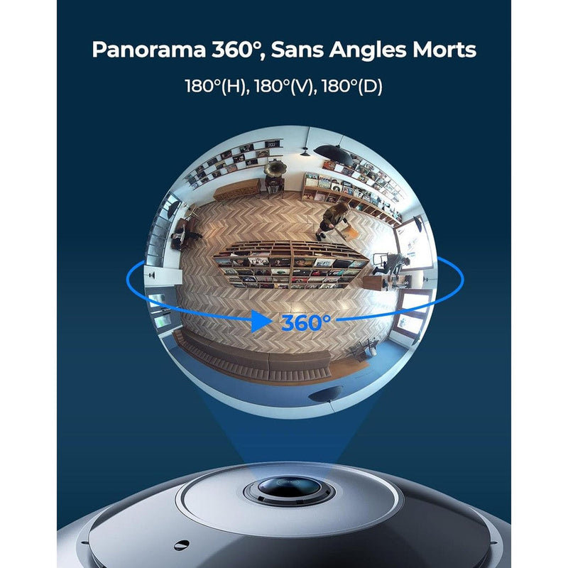 Caméra plafonnier Wifi 360 degrés - Reolink FE-W-Tektek
