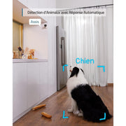 Eufy E220 - Caméra intérieure 360° 2K WIFI, Détection des Humains et Animaux par l'IA, Assistants Vocaux-Tektek
