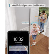 Eufy E220 - Caméra intérieure 360° 2K WIFI, Détection des Humains et Animaux par l'IA, Assistants Vocaux-Tektek