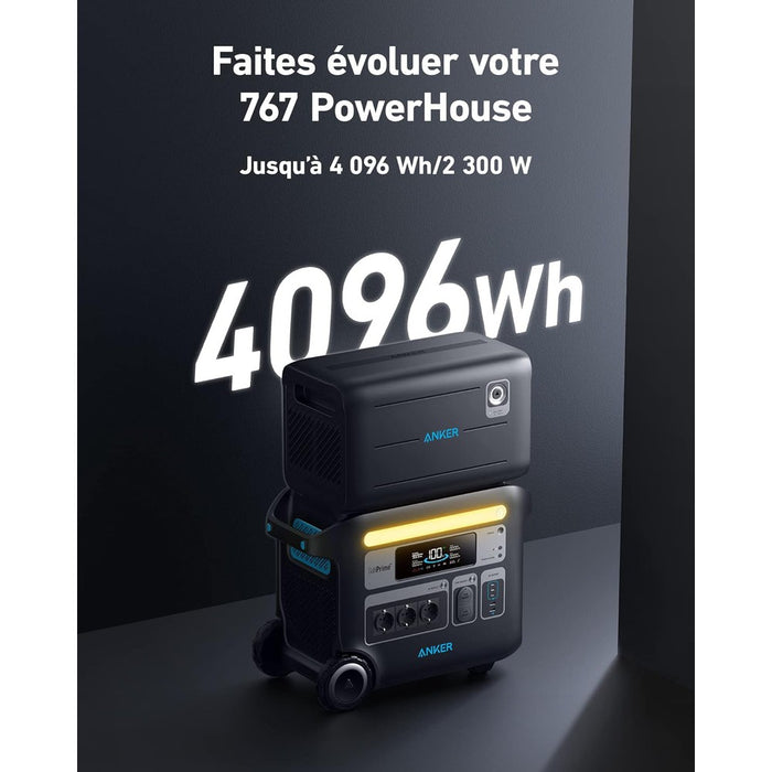 Anker 760 - Batterie d’extension 2560Wh pour générateur solaire Anker 767