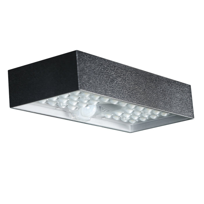 Applique solaire PIR brick 900lm - Noir