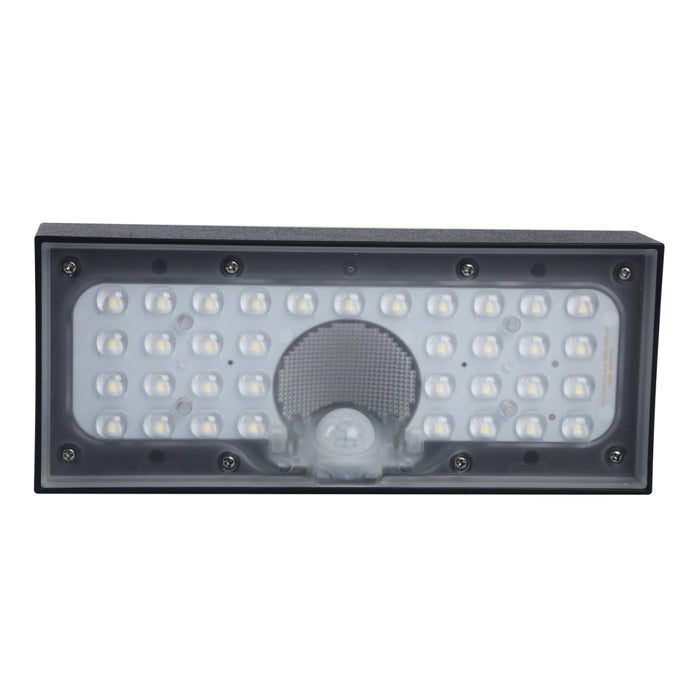 Applique solaire PIR brick 900lm - Noir