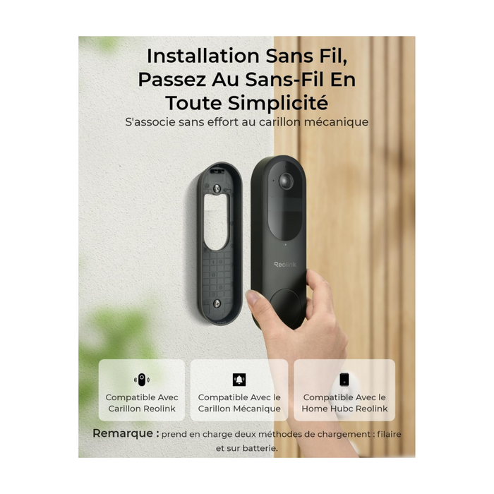Reolink - Visiophone Wifi connecté sur batterie