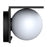 Applique LED solaire boule 1000lm