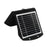 Applique LED solaire d’extérieur, 2 modes d’éclairage, détecteur de mouvement (Noir)