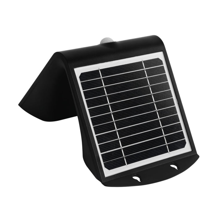 Applique LED solaire d’extérieur, 2 modes d’éclairage, détecteur de mouvement (Noir)