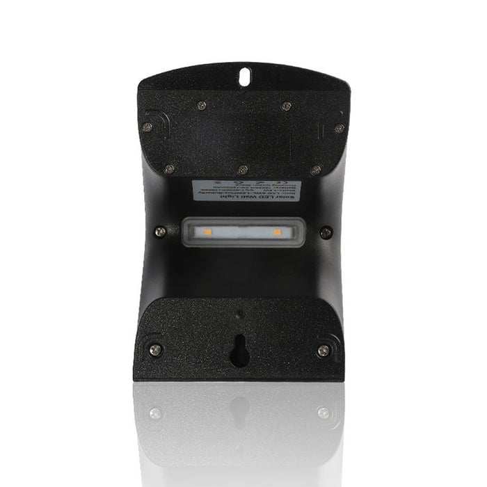 Applique LED solaire d’extérieur, 2 modes d’éclairage, détecteur de mouvement (Noir)