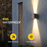 Applique murale solaire haut/bas ajustable