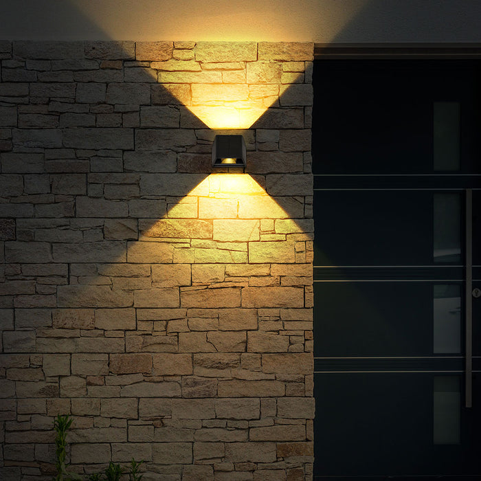 Applique murale solaire haut/bas ajustable