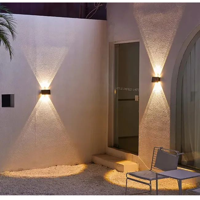 Applique murale solaire haut/bas rectangle