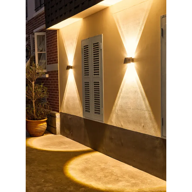 Applique murale solaire haut/bas rectangle